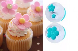 Set 2 cortantes saca bocados FLORES 5 PETALOS